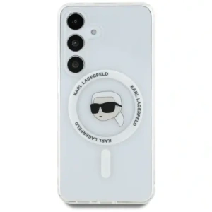Buy Karl Lagerfeld Button Karl Head Printed Logo MagSafe Samsung Galaxy S25 white - KLD21884 - {ean13} - Home Screen Store Europe