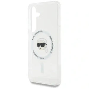 Buy Karl Lagerfeld Button Karl Head Printed Logo MagSafe Samsung Galaxy S25 white - KLD21884 - {ean13} - Home Screen Store Europe