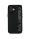 Buy Karl Lagerfeld HC 3D Rubber Elongated Glitter Apple iPhone 16 black - KLD21886 - {ean13} - Home Screen Store Europe