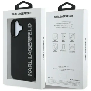 Kup Karl Lagerfeld HC 3D Gumi Hosszú Csillám Apple iPhone 16 fekete - KLD21886 - {ean13} - Sklep Home Screen