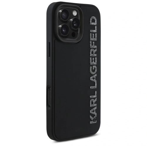 Kup Karl Lagerfeld HC 3D Gummi Verlängert Glitter Apple iPhone 16 Pro schwarz - KLD21887 - {ean13} - Sklep Home Screen