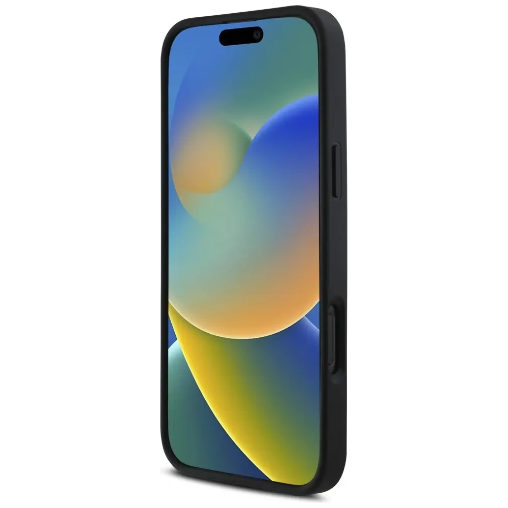 Etui Karl Lagerfeld HC 3D Rubber Elongated Glitter do Apple iPhone 16 Pro Max czarny