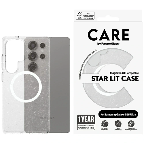 Buy CARE by PanzerGlass Flagship Urban Combat StarLight White QI Samsung Galaxy S25 Ultra clear - PZG769 - {ean13} - Home Screen Store Europe