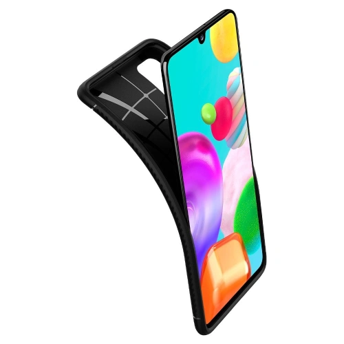Kup Spigen Samsung Tasche Rugged Armor Galaxy A41 Mattschwarz - SPN1100BLK - {ean13} - Sklep Home Screen