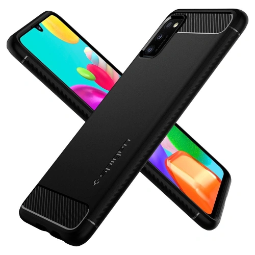 Kup Spigen Samsung Tasche Rugged Armor Galaxy A41 Mattschwarz - SPN1100BLK - {ean13} - Sklep Home Screen