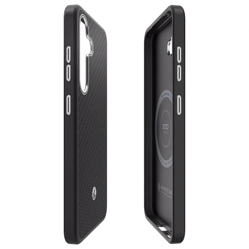 Kup Samsung Spigen Enzo Aramid Magnet Galaxy S25 schwarz-silber - SMG1274 - {ean13} - Sklep Home Screen
