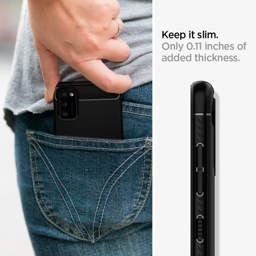 Buy Spigen Rugged Armor Samsung Galaxy A41 Matte Black - SPN1100BLK - {ean13} - Home Screen Store Europe
