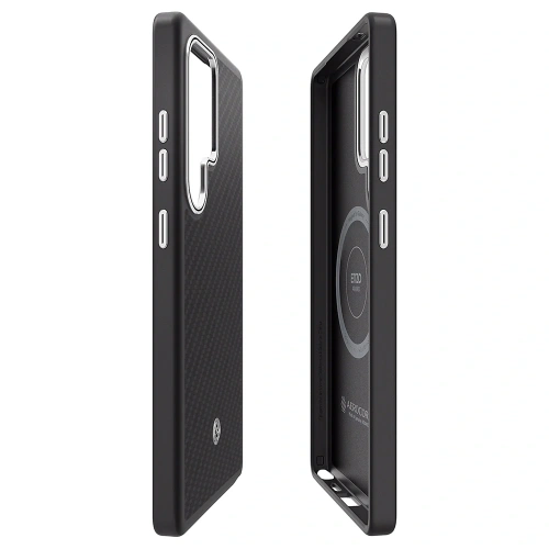 Buy Samsung Spigen Enzo Aramid Magnet Galaxy S25 Ultra black-silver - SMG1275 - {ean13} - Home Screen Store Europe