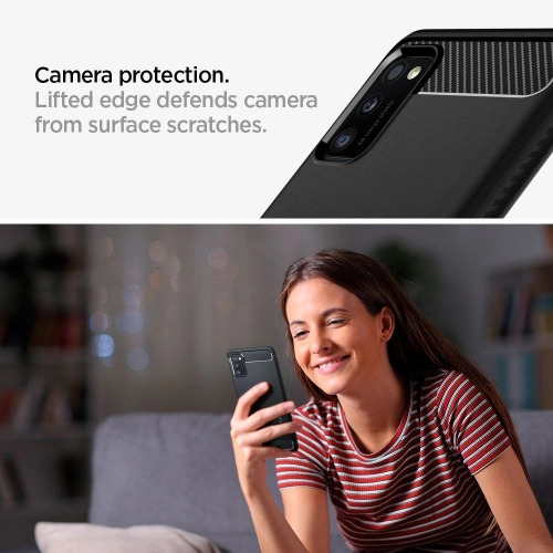 Kup Etui Spigen Rugged Armor Samsung Galaxy A41 Matt Fekete - SPN1100BLK - {ean13} - Sklep Home Screen