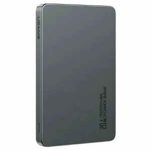 Buy USAMS US-CD231 Power bank with wireless charging 5000mAh 20W PD Fast Charge gray/tarnish - USA1227 - {ean13} - Home Screen Store Europe