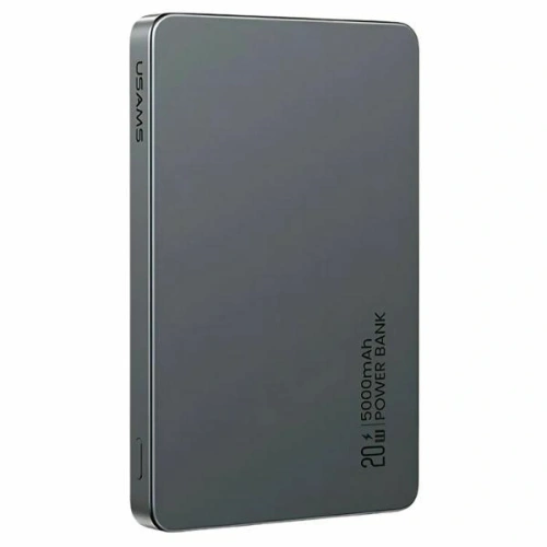 Buy USAMS US-CD231 Power bank with wireless charging 5000mAh 20W PD Fast Charge gray/tarnish - USA1227 - {ean13} - Home Screen Store Europe