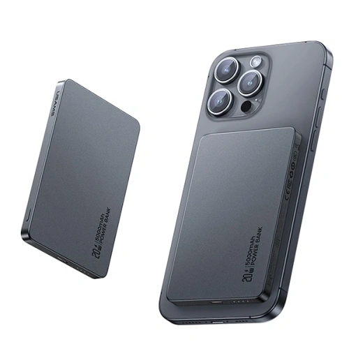 Buy USAMS US-CD231 Power bank with wireless charging 5000mAh 20W PD Fast Charge gray/tarnish - USA1227 - {ean13} - Home Screen Store Europe