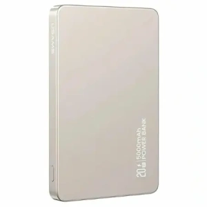 Buy USAMS US-CD231 Power bank with wireless charging 5000mAh 20W PD Fast Charge titanium - USA1228 - {ean13} - Home Screen Store Europe