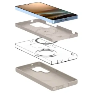 Kup Spigen Szilikon Fit Mag MagSafe Samsung Galaxy S25 Ultra Természetes Titán - SPN16641 - {ean13} - Sklep Home Screen