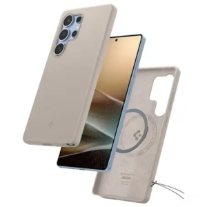 Kup Etui Spigen Silicone Fit Mag MagSafe Samsung Galaxy S25 Ultra Natural Titanium - SPN16641 - {ean13} - Sklep Home Screen