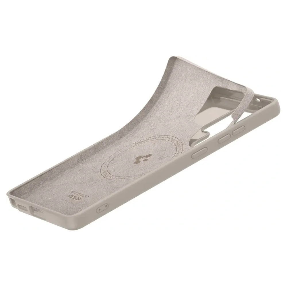 Etui Spigen Silicone Fit Mag MagSafe Samsung Galaxy S25 Ultra Natural Titanium