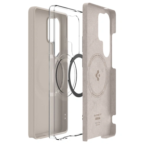 Buy Spigen Silicone Fit Mag MagSafe Samsung Galaxy S25 Ultra Natural Titanium - SPN16641 - {ean13} - Home Screen Store Europe