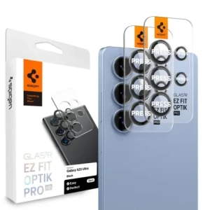 Buy Spigen Optik Pro HD Glas.tr ez Fit Camera Protector Galaxy S25 Ultra Black [2 PACK] - SPN16646 - {ean13} - Home Screen Store Europe