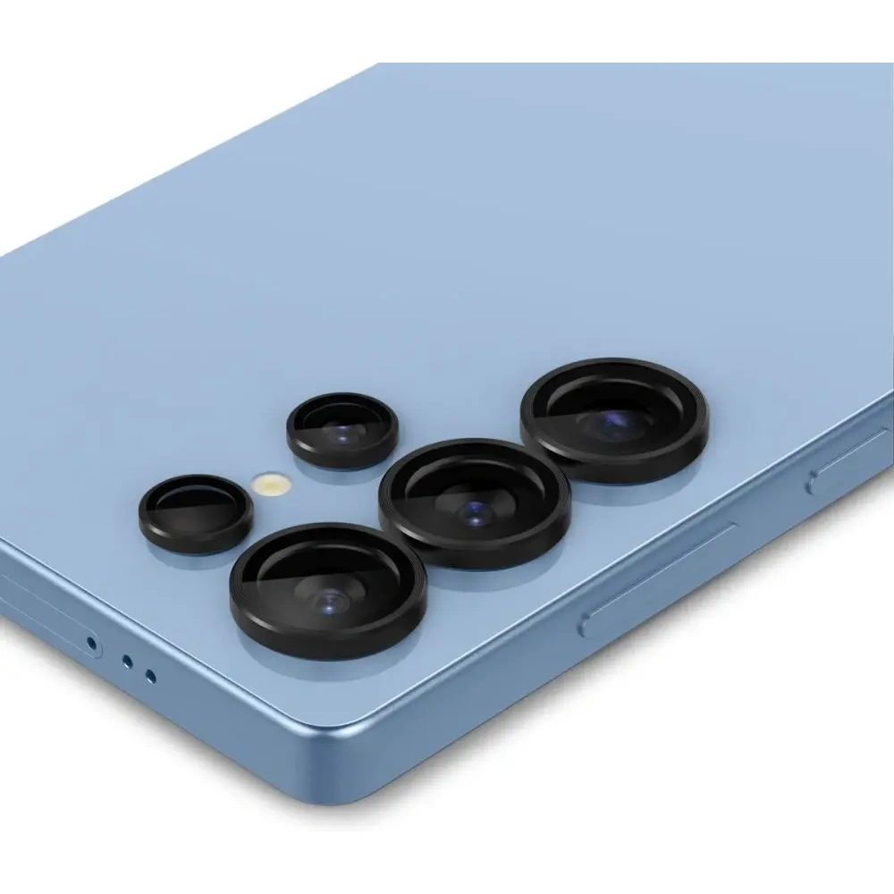 Szkło hartowane na aparat Spigen Optik Pro HD Glas.tr ez Fit Camera Protector Galaxy S25 Ultra Black [2 PACK]