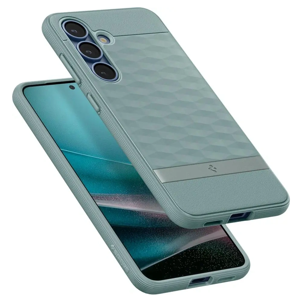 Etui Spigen Parallax Mag MagSafe Samsung Galaxy S25+ Plus Sage Green