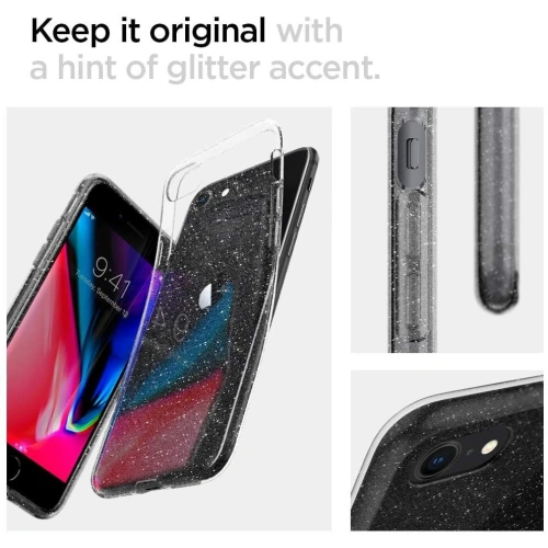 Kup Spigen Apple Case Flüssigkristall iPhone SE 2022/SE 2020/8/7 Glitzerkristall - SPN1103CL - {ean13} - Sklep Home Screen
