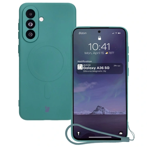 Kup Bizon Case Szilikon Magnetic Sq Samsung Galaxy A36 5G sötét zöld - BIZ8314 - {ean13} - Sklep Home Screen