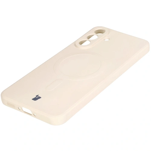 Kup Silikonový kryt s magnetickým kroužkem Bizon Case Silicone Magnetic Sq pro Samsung Galaxy A56 5G béžový - BIZ8315 - {ean13} - Sklep Home Screen