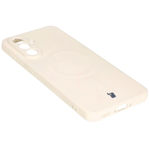 Kup Silikonový kryt s magnetickým kroužkem Bizon Case Silicone Magnetic Sq pro Samsung Galaxy A56 5G béžový - BIZ8315 - {ean13} - Sklep Home Screen
