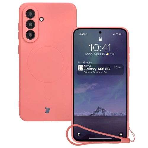 Kup Caz de silicon Bizon Magnetic Sq Samsung Galaxy A56 5G roz murdar - BIZ8316 - {ean13} - Sklep Home Screen