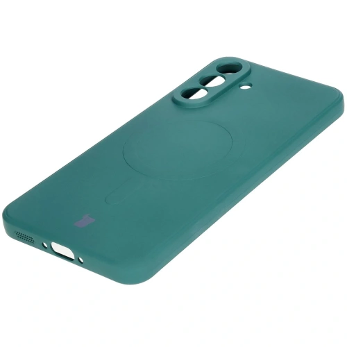 Kup Silikonové pouzdro s magnetickým kroužkem Bizon Case Silicone Magnetic Sq pro Samsung Galaxy A56 5G tmavě zelené - BIZ8317 - {ean13} - Sklep Home Screen