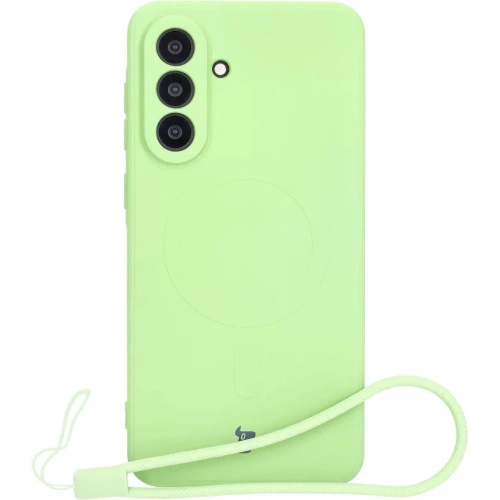 Kup Bizon Case Silicone Magnetic Sq Samsung Galaxy A56 5G verde deschis - BIZ8320 - {ean13} - Sklep Home Screen
