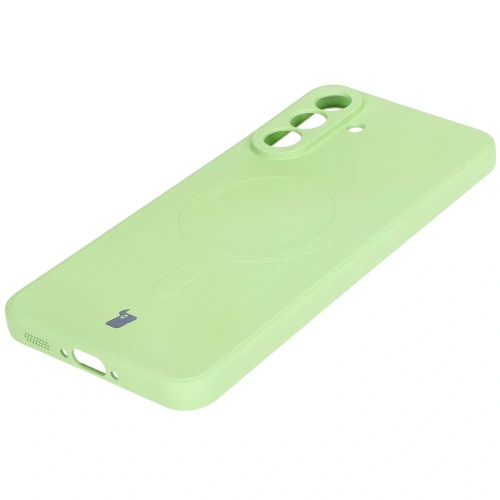 Kup Bizon Case Silicone Magnetic Sq Samsung Galaxy A56 5G verde deschis - BIZ8320 - {ean13} - Sklep Home Screen