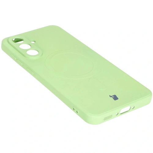 Kup Bizon Case Silicone Magnetic Sq Samsung Galaxy A56 5G verde deschis - BIZ8320 - {ean13} - Sklep Home Screen