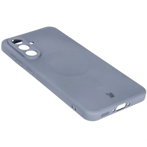 Kup Silikonowe etui z pierścieniem magnetycznym Bizon Case Silicone Magnetic Sq do Samsung Galaxy A56 5G szare - BIZ8321 - {ean13} - Sklep Home Screen