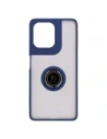 Kup Bizon Case Hybrid Ring Motorola Moto G75 5G fumuriu cu un cadru albastru închis - BIZ8324 - {ean13} - Sklep Home Screen