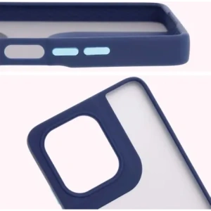 Buy Bizon Case Hybrid Ring Motorola Moto G75 5G smoky with a dark blue frame - BIZ8324 - {ean13} - Home Screen Store Europe