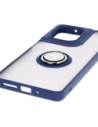 Kup Bizon Case Hybrid Ring Motorola Moto G75 5G fumuriu cu un cadru albastru închis - BIZ8324 - {ean13} - Sklep Home Screen
