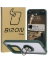 Kup Etui z uchwytem na palec Bizon Case Hybrid Ring do Xiaomi 15 przydymione z ciemnozieloną ramką - BIZ8326 - {ean13} - Sklep Home Screen