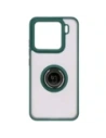 Buy Bizon Case Hybrid Ring Xiaomi 15 smoky with a dark green frame - BIZ8326 - {ean13} - Home Screen Store Europe