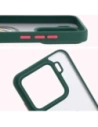 Buy Bizon Case Hybrid Ring Xiaomi 15 smoky with a dark green frame - BIZ8326 - {ean13} - Home Screen Store Europe