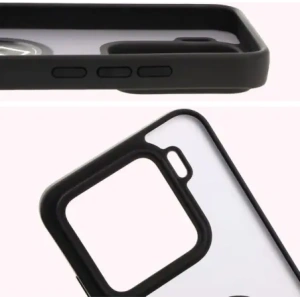 Kup Etui z uchwytem na palec Bizon Case Hybrid Ring do Xiaomi 15 przydymione z czarną ramką - BIZ8327 - {ean13} - Sklep Home Screen