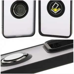 Kup Etui z uchwytem na palec Bizon Case Hybrid Ring do Xiaomi 15 przydymione z czarną ramką - BIZ8327 - {ean13} - Sklep Home Screen