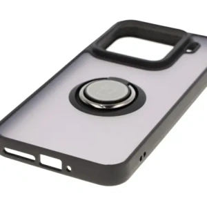 Kup Etui z uchwytem na palec Bizon Case Hybrid Ring do Xiaomi 15 przydymione z czarną ramką - BIZ8327 - {ean13} - Sklep Home Screen