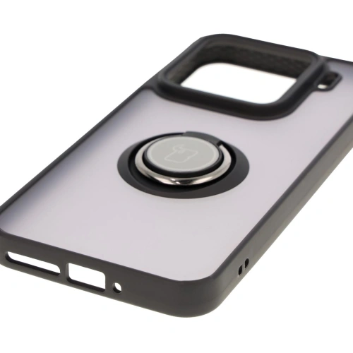 Kup Etui s úchopem na prst Bizon Case Hybrid Ring pro Xiaomi 15 kouřové s černým rámečkem - BIZ8327 - {ean13} - Sklep Home Screen