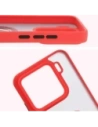 Kup Etui z uchwytem na palec Bizon Case Hybrid Ring do Xiaomi 15 przydymione z czerwoną ramką - BIZ8328 - {ean13} - Sklep Home Screen