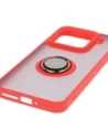 Kup Etui z uchwytem na palec Bizon Case Hybrid Ring do Xiaomi 15 przydymione z czerwoną ramką - BIZ8328 - {ean13} - Sklep Home Screen