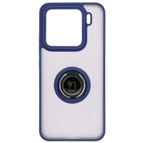 Buy Bizon Case Hybrid Ring Xiaomi 15 smoky with a dark blue frame - BIZ8329 - {ean13} - Home Screen Store Europe