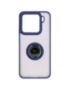 Buy Bizon Case Hybrid Ring Xiaomi 15 smoky with a dark blue frame - BIZ8329 - {ean13} - Home Screen Store Europe