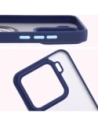 Buy Bizon Case Hybrid Ring Xiaomi 15 smoky with a dark blue frame - BIZ8329 - {ean13} - Home Screen Store Europe