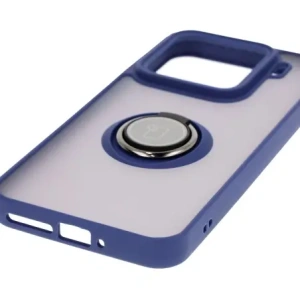 Kup Bizon Case Hybrid Ring Xiaomi 15 rauchig mit einem dunkelblauen Rahmen - BIZ8329 - {ean13} - Sklep Home Screen